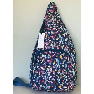 Vera Bradley Essential Sling Backpack SCATTERED WILDFLOWERS MSRP $69 ~ NWT